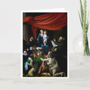 Madonna of the Rosary, Caravaggio Card