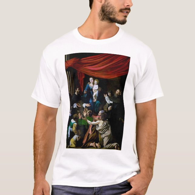 Madonna of the Rosary, Caravaggio T-Shirt (Front)