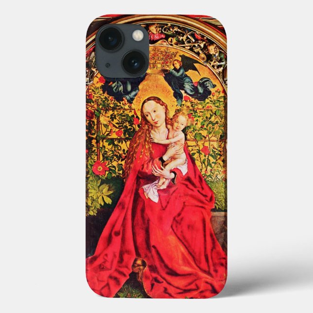 MADONNA OF THE ROSE BOWER Case-Mate iPhone CASE (Back)