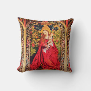 MADONNA OF THE ROSE BOWER CUSHION