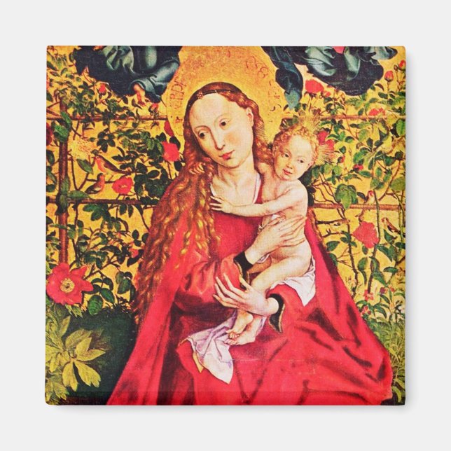MADONNA OF THE ROSE BOWER MAGNET (Front)