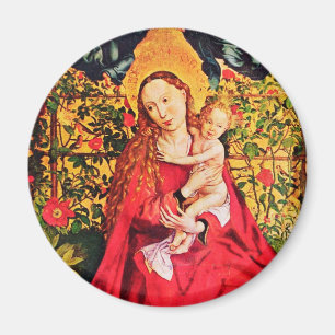 MADONNA OF THE ROSE BOWER MAGNET
