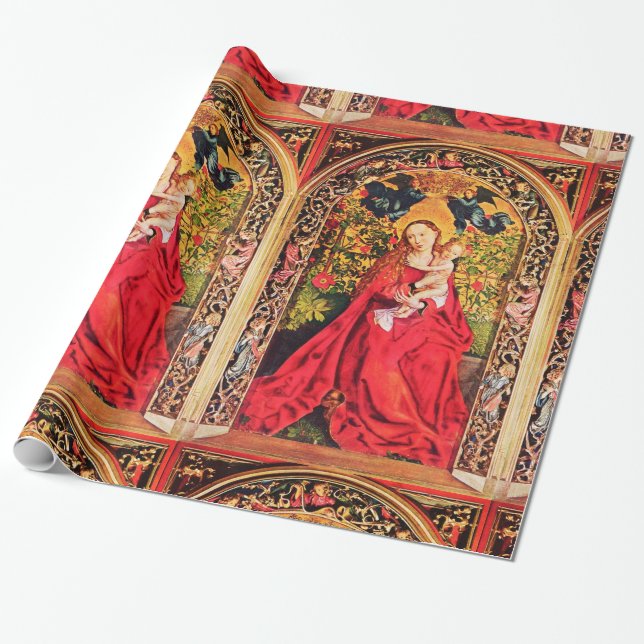 MADONNA OF THE ROSE BOWER WRAPPING PAPER (Unrolled)