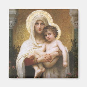 Madonna of the Roses by Bouguereau Magnet