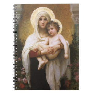 Madonna of the Roses by Bouguereau Notebook