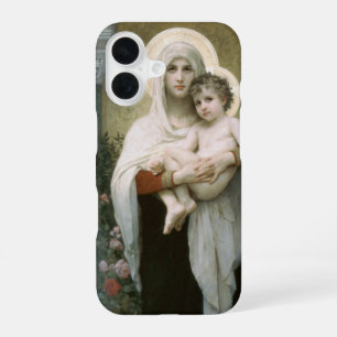 Madonna of the Roses by William-Adolphe Bouguereau iPhone 16 Case