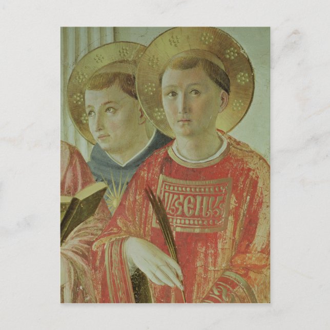 Madonna of the Shadow, detail of St. Thomas Postcard (Front)