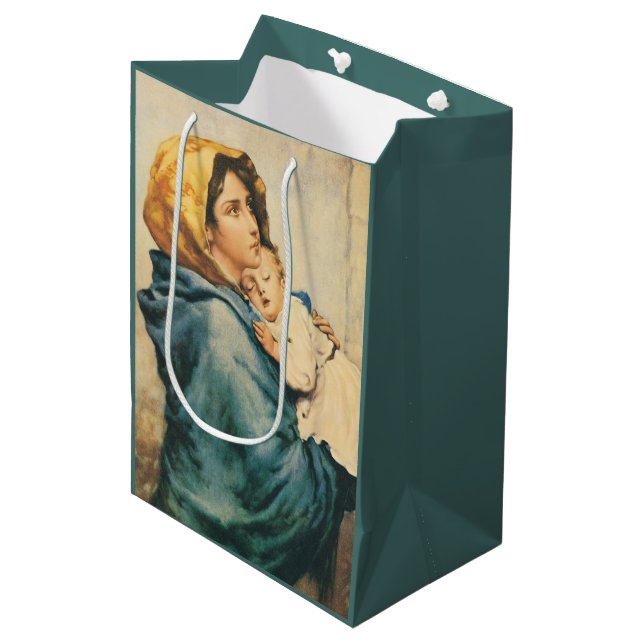 Madonna of the streets - Roberto Ferruzzi Medium Gift Bag (Front Angled)