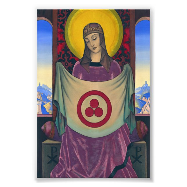 Madonna Oriflamma by Nicholas Roerich Photo Print (Front)
