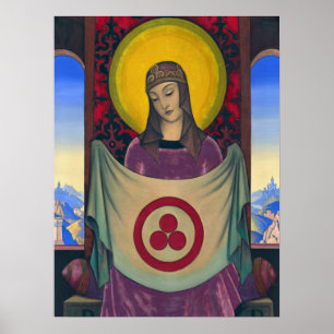 Madonna Oriflamma by Nicholas Roerich Poster