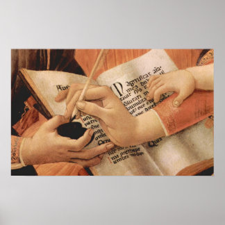 Madonna the Magnificent Detail 2 by Botticelli Poster