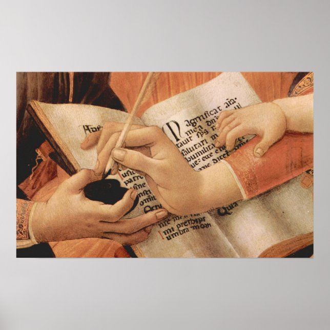 Madonna the Magnificent Detail 2 by Botticelli Poster (Front)