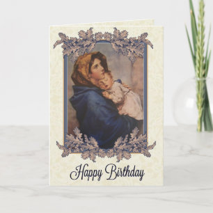 Madonna w/Child Birthday Card