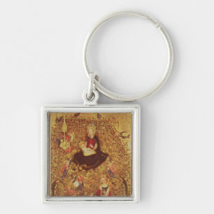 Madonna with a Rose Bush Key Ring