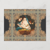 Madonna With Baby Jesus by Carlo Maratta (postcard