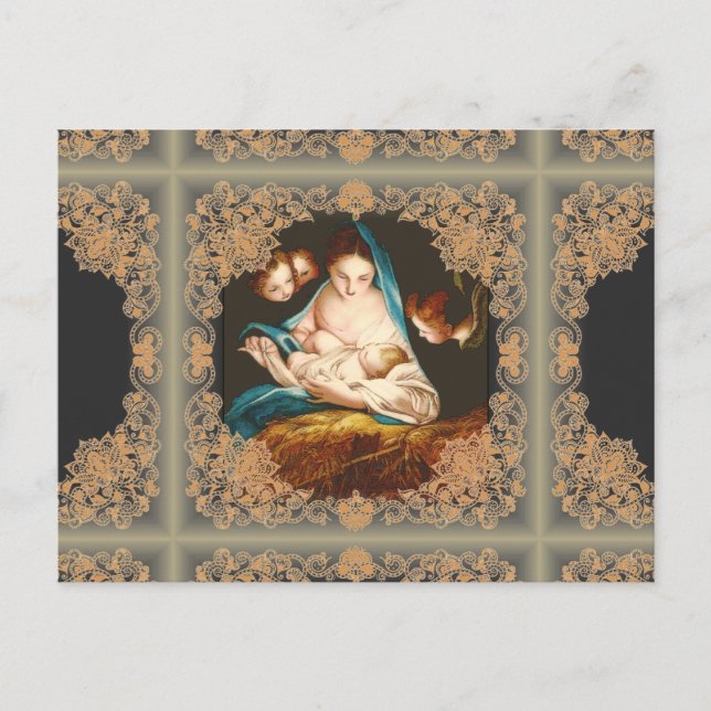 Madonna With Baby Jesus by Carlo Maratta (postcard Holiday Postcard (Front)
