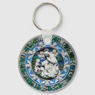 MADONNA WITH CHILD AND ANGELS KEY RING
