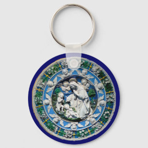 MADONNA WITH CHILD AND ANGELS KEY RING