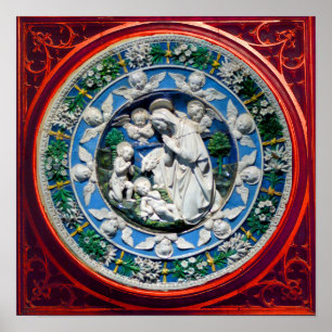 MADONNA WITH CHILD AND ANGELS POSTER