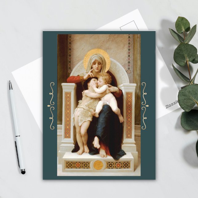 Madonna with child and John the Baptist  Postcard (Creator Uploaded)