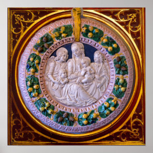 MADONNA WITH CHILD AND SAINTS POSTER