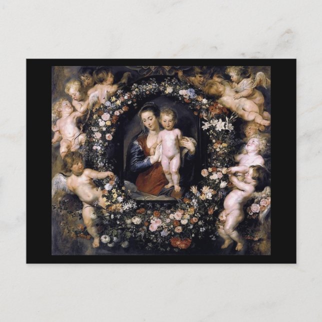 Madonna With Child by Rubens Postcard (Front)