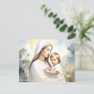Madonna with Child Jesus Postcard