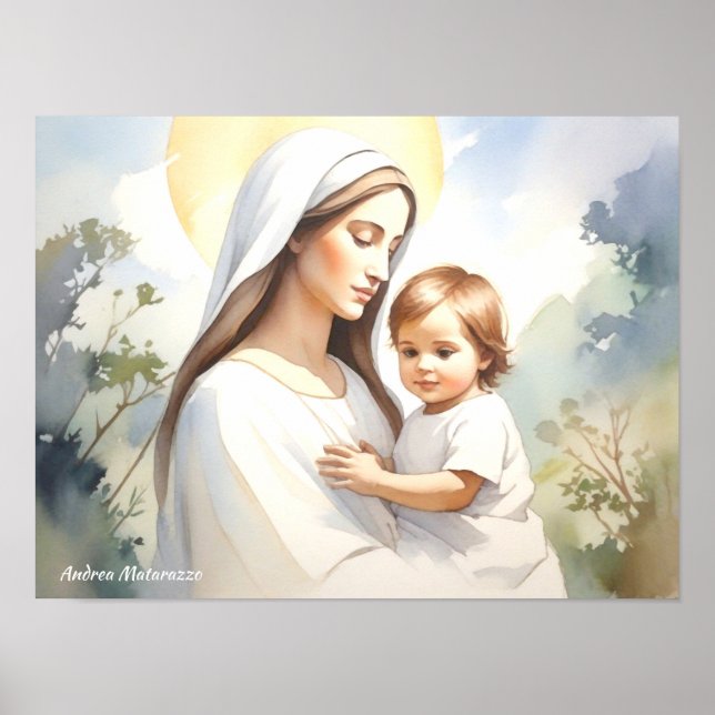 Madonna with Child Jesus Poster (Front)