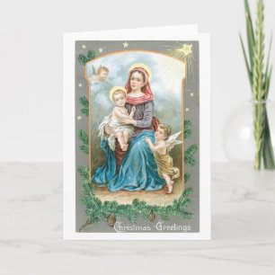 Madonna with Christ Child Holiday Card