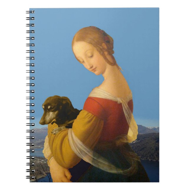 "Madonna with Dachshund" Artistic Notebook (Front)