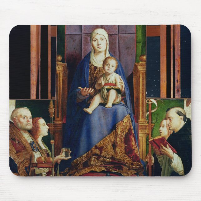 Madonna with Saint Nicholas of Bari Mouse Pad (Front)