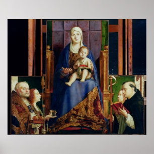 Madonna with Saint Nicholas of Bari Poster
