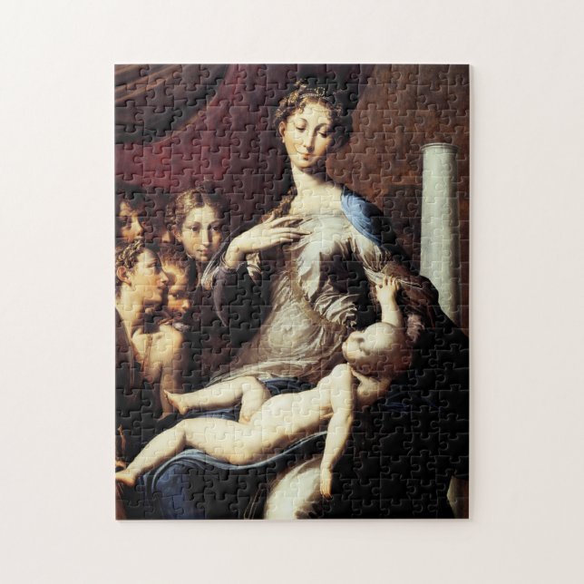 Madonna with the Long Neck by Parmigiano Jigsaw Puzzle (Vertical)