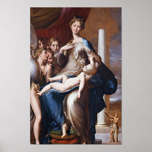 Madonna with the Long Neck, Parmigianino - Poster