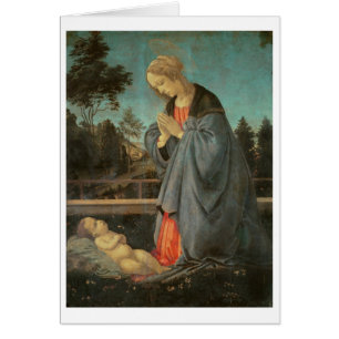 Madonna worshipping the Child, c.1477-80 (oil on p