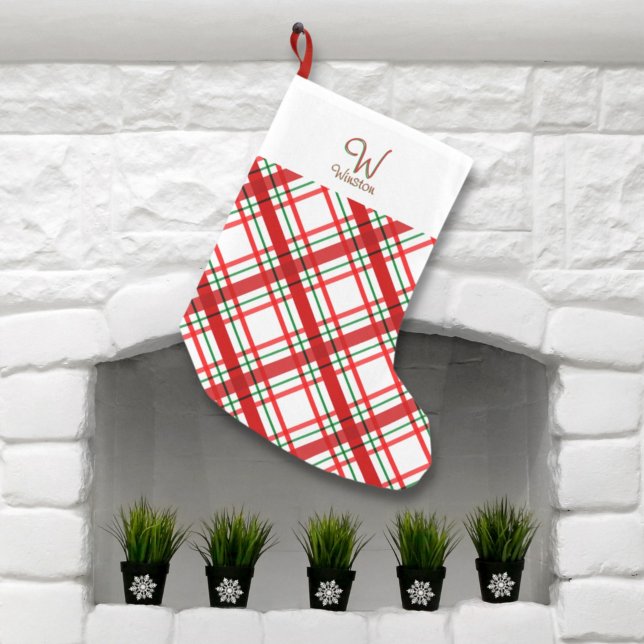Madras Check Plaid Small Christmas Stocking (Creator Uploaded)