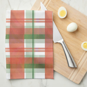 Madras Plaid Christmas Tea Towel