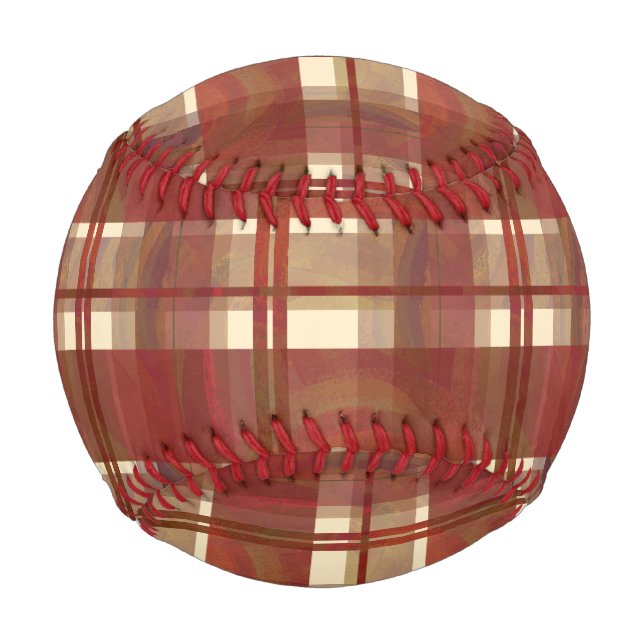 Madras Plaid Fall Red Baseball (Front)