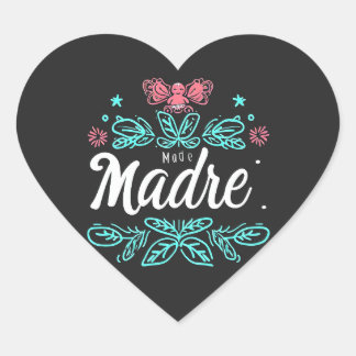 Madre Heart Sticker