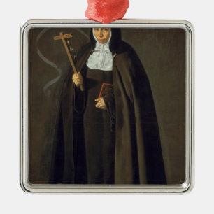 Madre Maria Jeronima de la Fuente, 1620 Metal Ornament