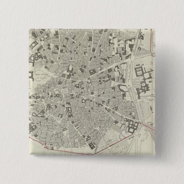 Madrid 15 Cm Square Badge (Front)