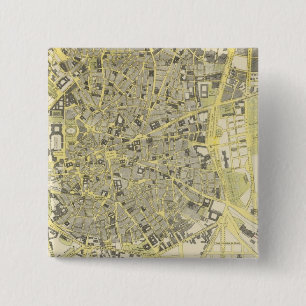 Madrid 15 Cm Square Badge