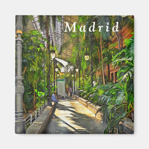 Madrid. Atocha Station. Winter Garden. Magnet