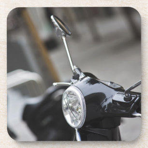 Madrid, black Vespa scooter Coaster