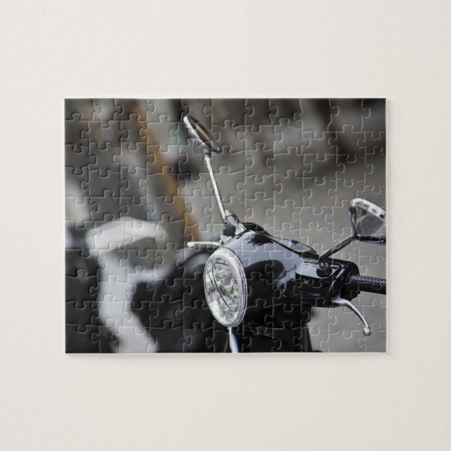 Madrid, black Vespa scooter Jigsaw Puzzle (Horizontal)