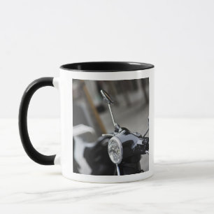 Madrid, black Vespa scooter Mug