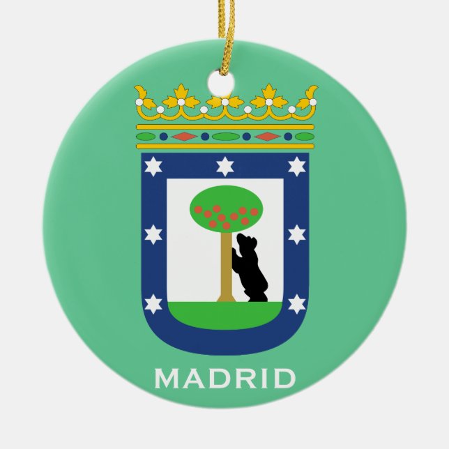 Madrid Christmas Ornament (Front)