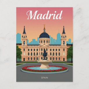 Madrid City Hall Palace & Fountain Postcard