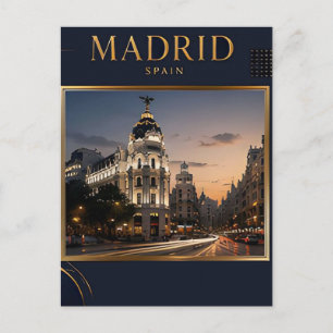 🏛️ Madrid City Landmarks Travel Spain 🇪🇸 Postcard