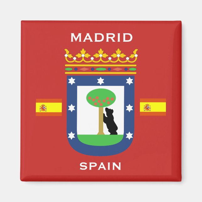 Madrid Coat of Arms Magnet (Front)